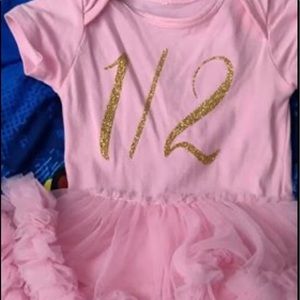 Girl 1/2 Bday tutu